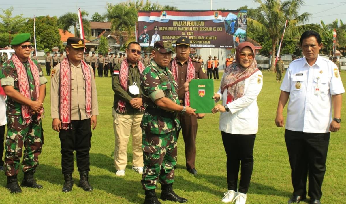KBMKB XXII di Desa Pasung, Klaten, berhasil melakukan betonisasi jalan 750 meter dan pembangunan talud jalan panjang 410 meter.