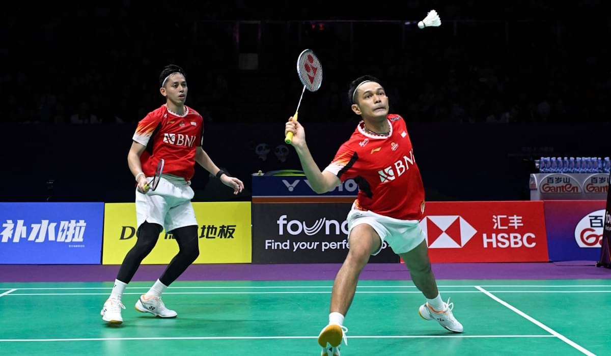 Fajar Alfian (kanan) and Muhammad Rian Ardianto