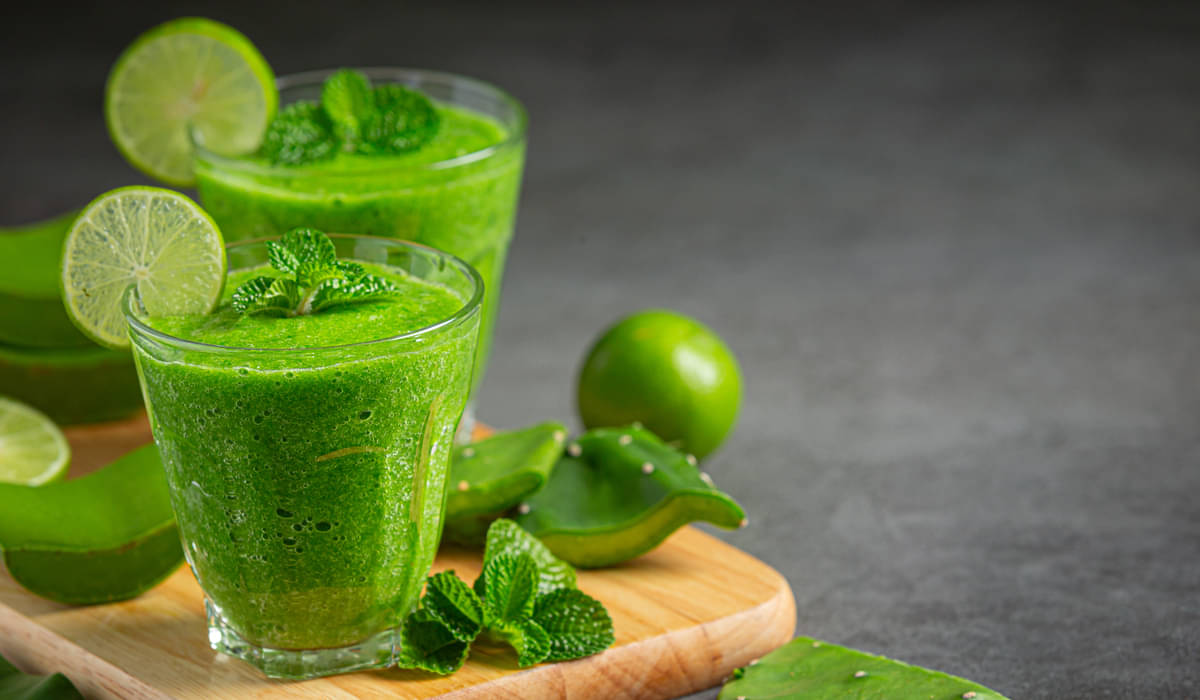 Minuman jus hijau, salah satu yang baik untuk kesehatan jantung dan paru-paru.