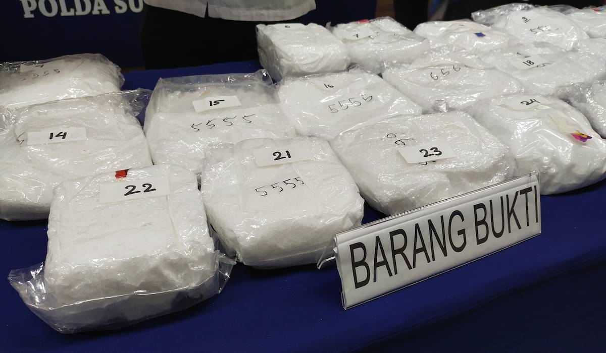 Polda Sulawesi Tengah, menggagalkan peredaran narkoba jenis sabu-sabu