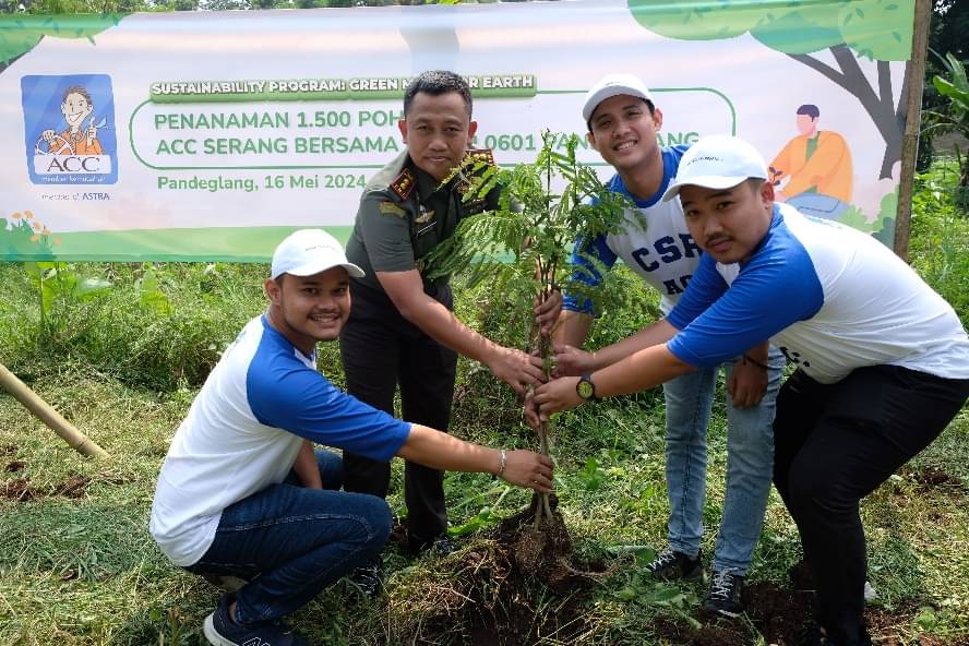 ACC dan Kodim 0601 Lakukan Penghijauan di Pandeglang