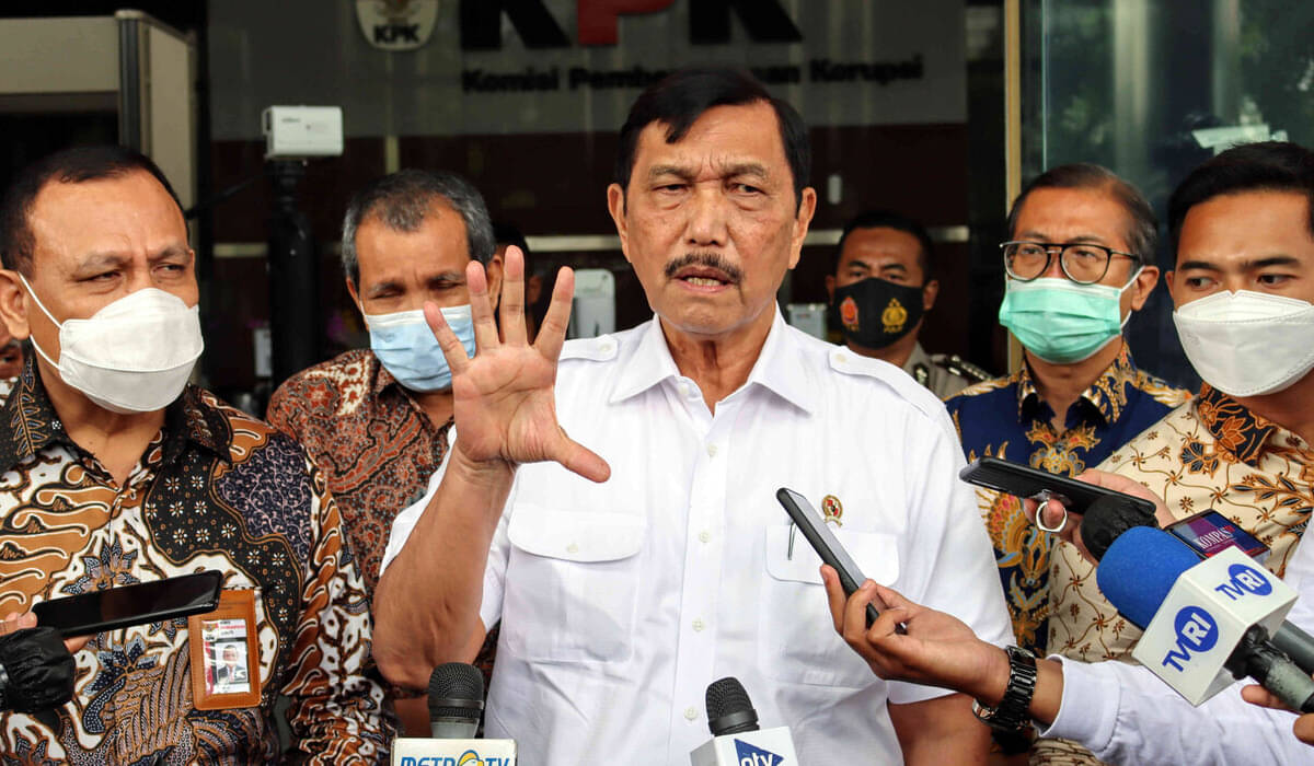 Menko Bidang Marves Luhut Pandjaitan.