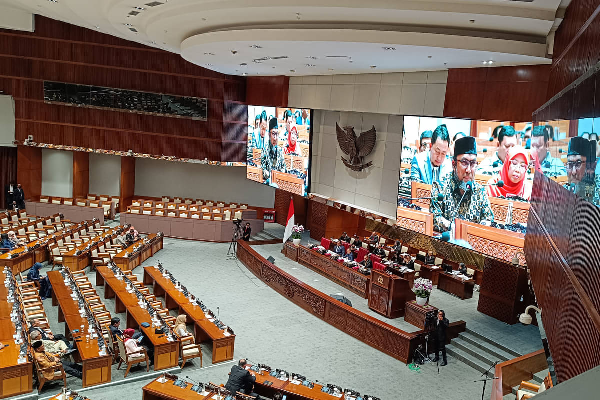 Suasana Rapat Paripurna DPr