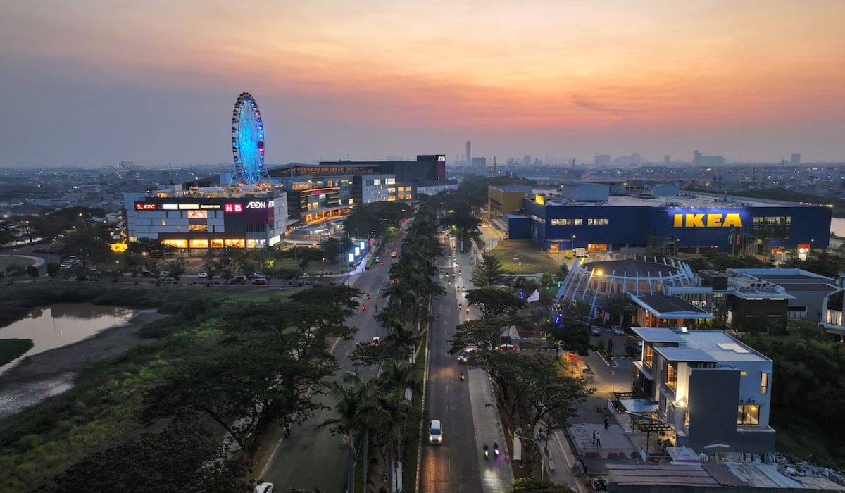Kawasan Jakarta Garden City, Cakung, Jakarta Timur yang masih terus dikembangkan menjadi kota mandiri lengkap sejak 2007 silam.