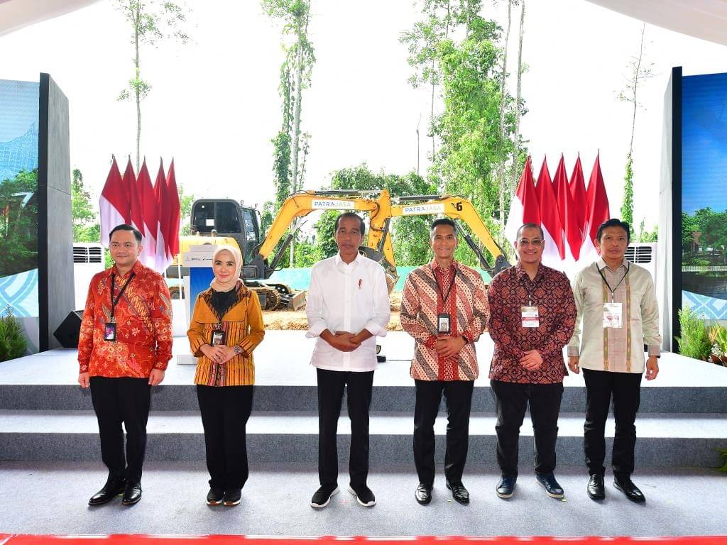 Kegiatan ground brekain Nusantara Sustainability Hub di IKN
