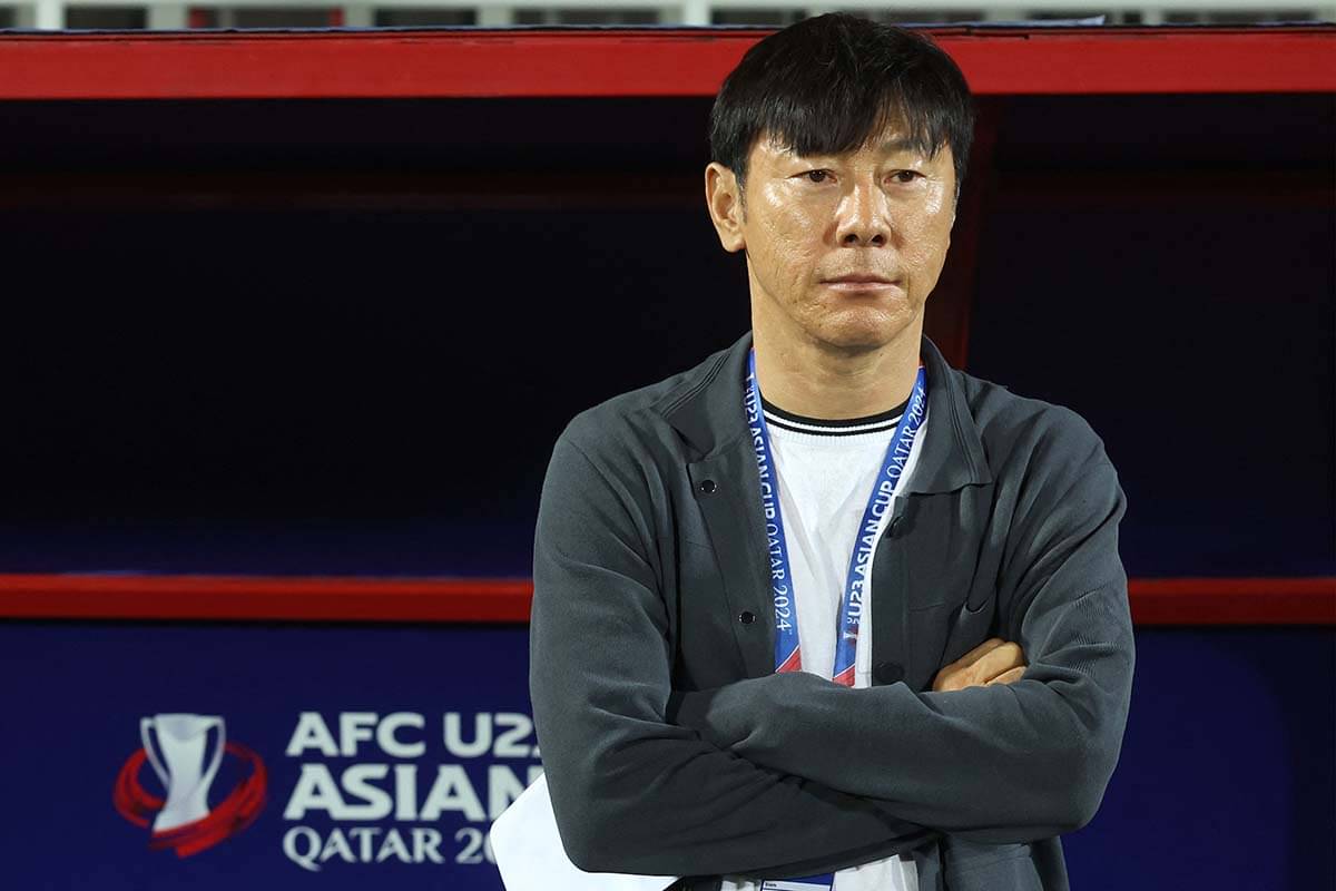 Pelatih timnas Indonesia Shin Tae-yong.