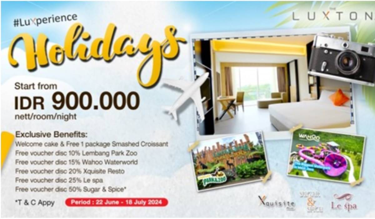 The Luxton Bandung mempersembahkan paket spesial yang dirancang untuk memanjakan para tamu dengan berbagai manfaat eksklusif.