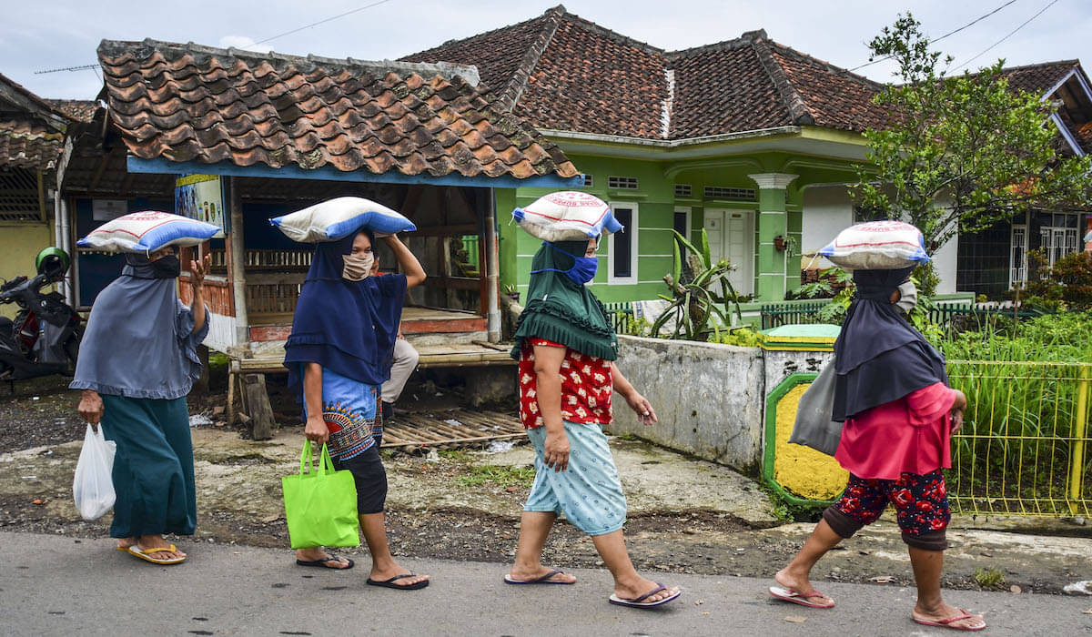 Penyaluran sembako PKH kemensos