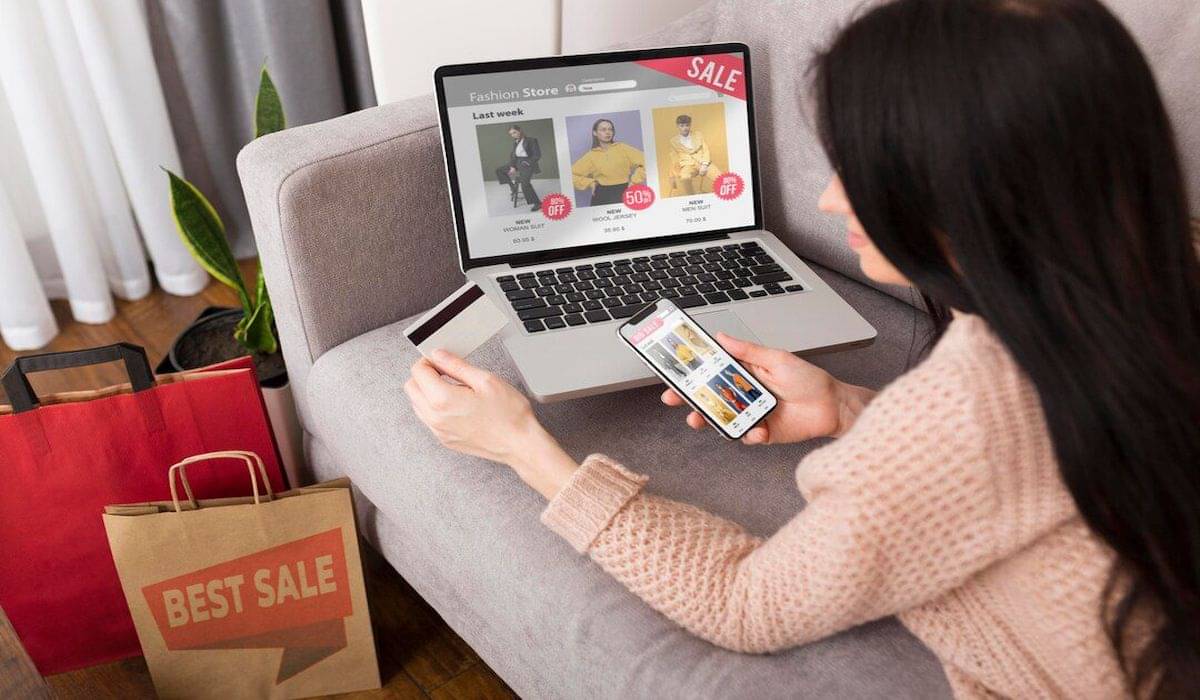Ilustrasi berbelanja online