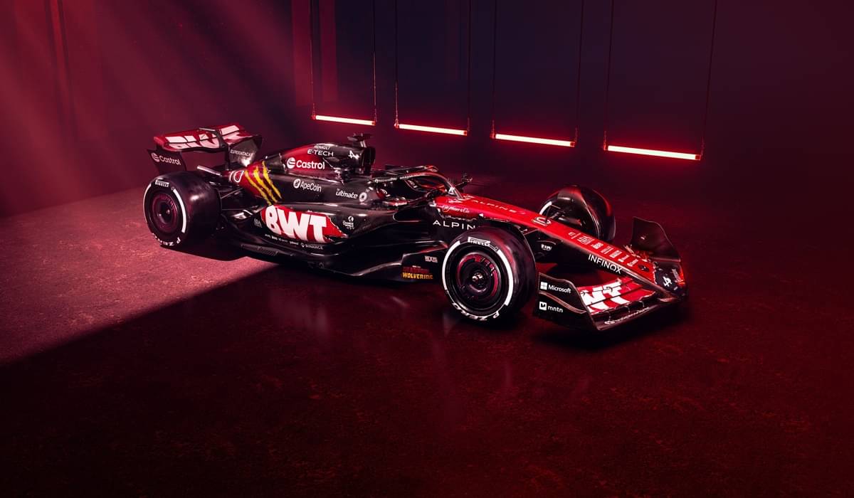 Livery yang digunakan mobil tim Alpine di GP Belgia