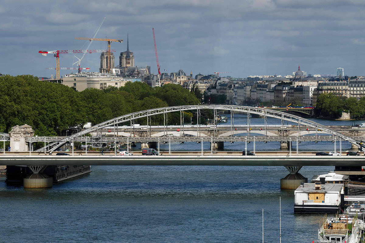 Sungai Seine, Prancis, akan menjadi lokasi parade upacara pembukaan Olimpiade Paris 2024.