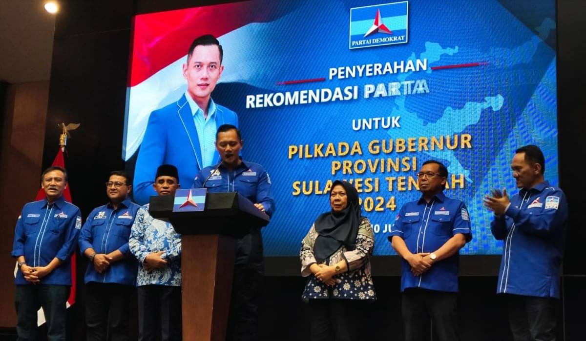 Demokrat resmi mengusung Anwar Hafid dan Renny Amiwati Lamajido sebagai calon gubernur dan calon wakil gubernur Sulteng.