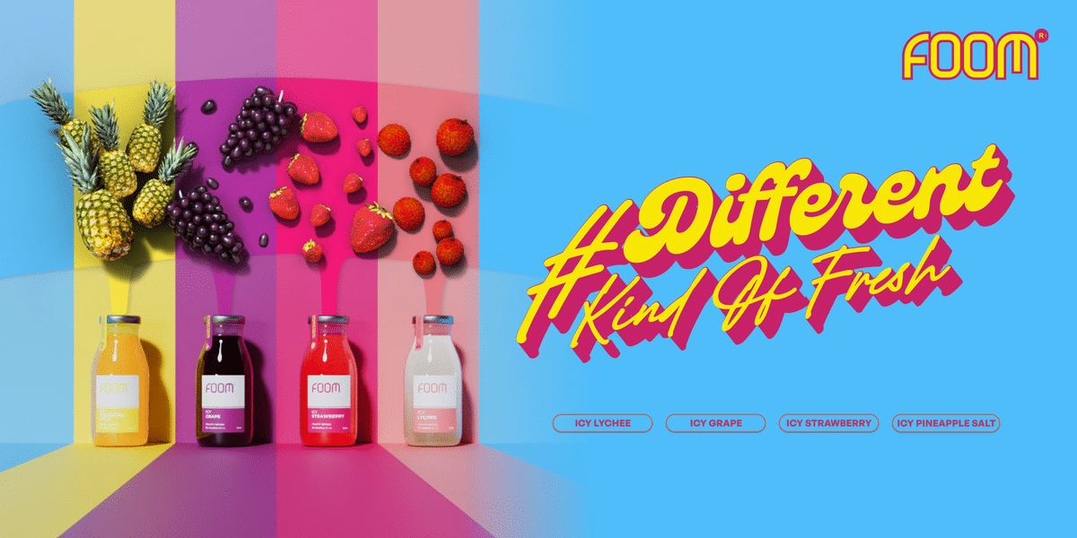 Varian rasa baru FOOM Fruity Series