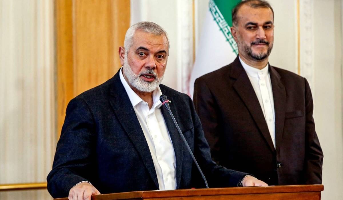 Ismail Haniyeh (kiri).
