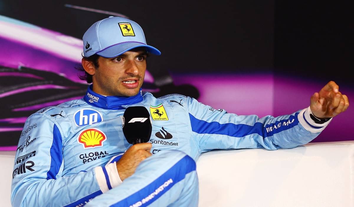 Pembalap Ferrari Carlos Sainz yang musim depan akan membalap untuk tim Williams.