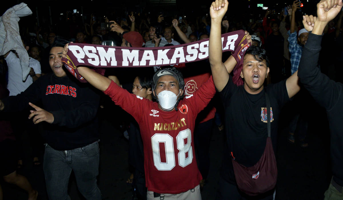 Para pendukung PSM Makassar.