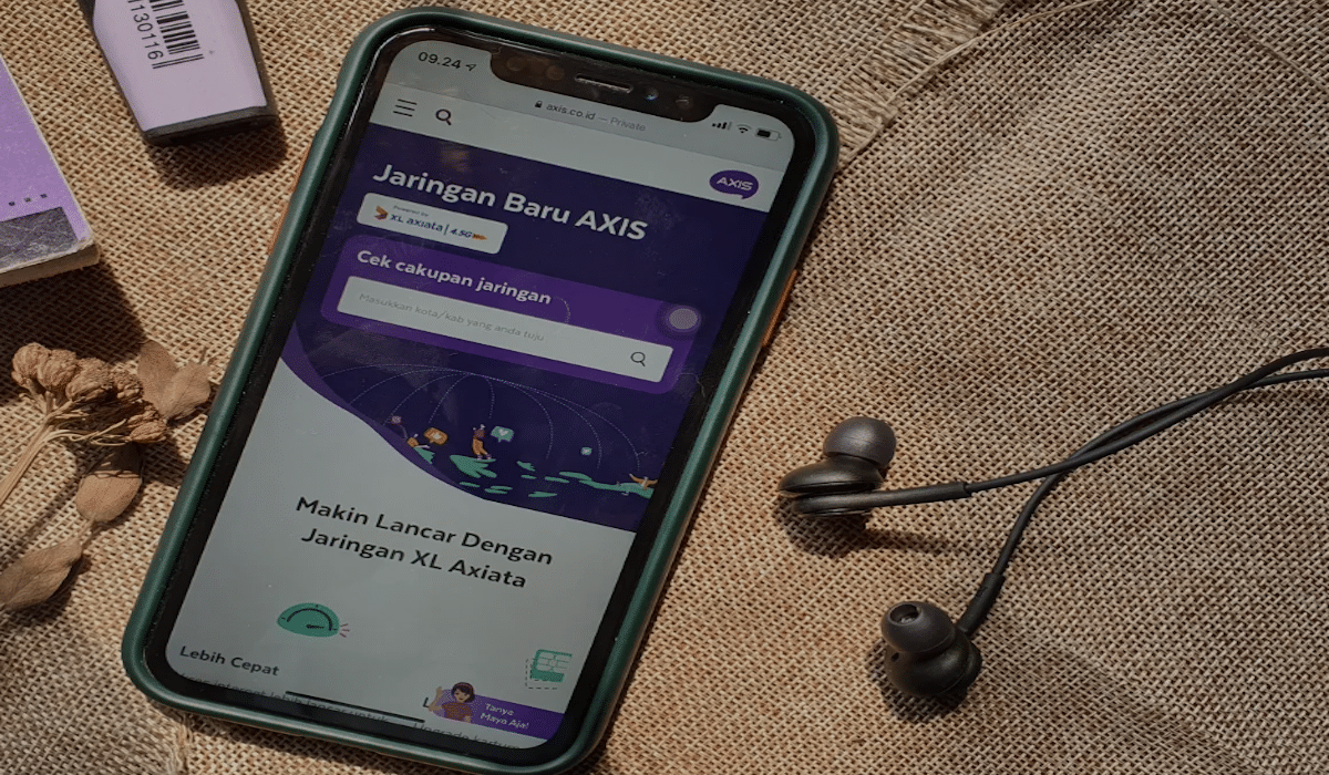 Ilustrasi cara cek nomor axis