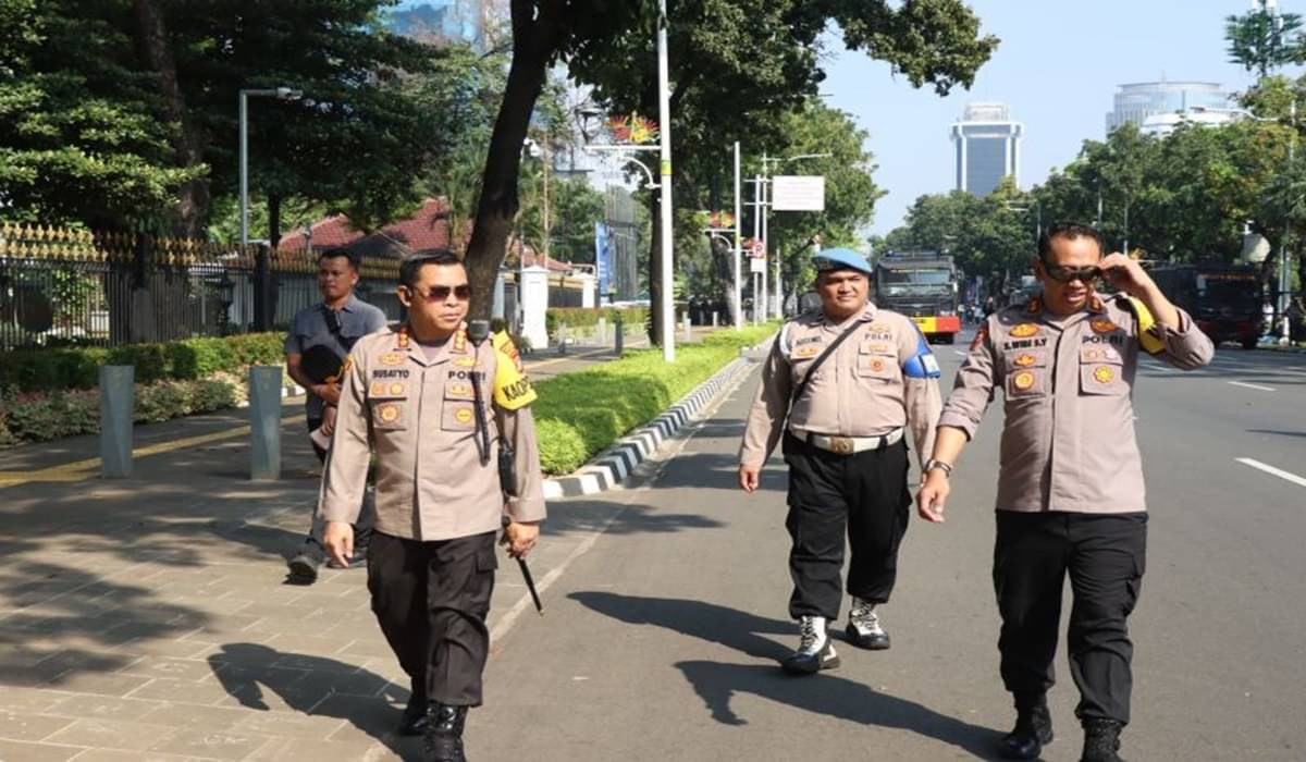 Kapolres Metro Jakarta Pusat Kombes Polisi Susatyo Purnomo Condro di Balai Kota DKI, Jakarta Pusat, Selasa (30/7).
