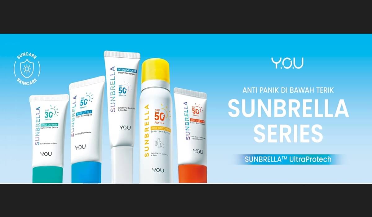 Produk sunscreen Sunbrella Series dari YOU Beauty