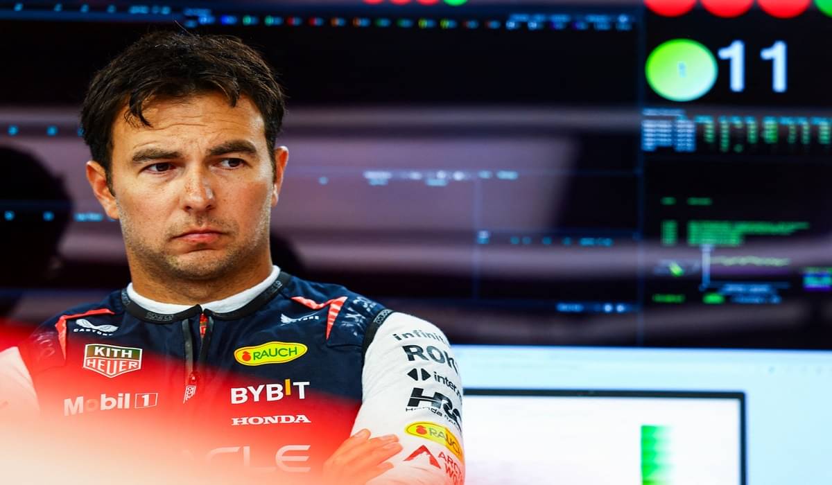Pembalap tim Red Bull Sergio Perez