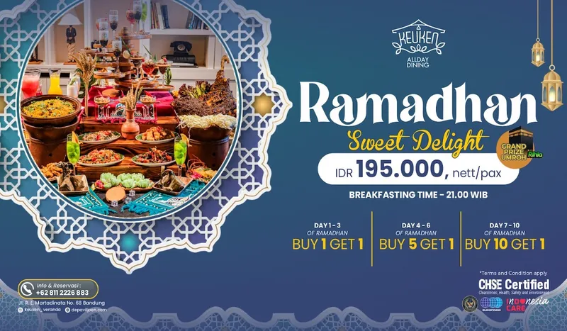 Temukan Kelezatan Ramadan Sweet Delight: Promo Iftar Menarik di Hotel De Paviljoen Bandung