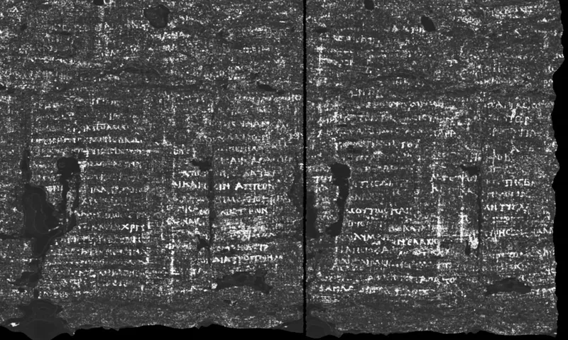 AI Membantu Membaca Gulungan Kuno yang Terbakar dalam Letusan Vesuvius