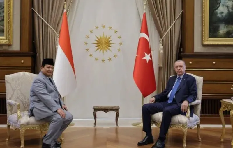 Turki Erdogan Temui Prabowo Bahas Isu Regional dan Gaza