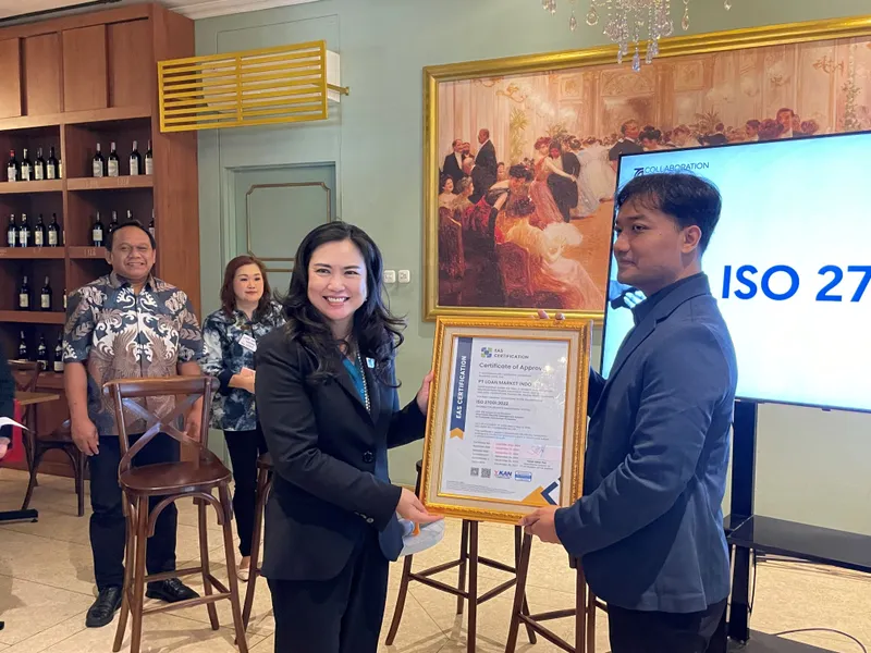 Kantongi ISO 27001: 2022, Data Lindungi Market Pinjaman Dan Keamanan Informasi Nasabah