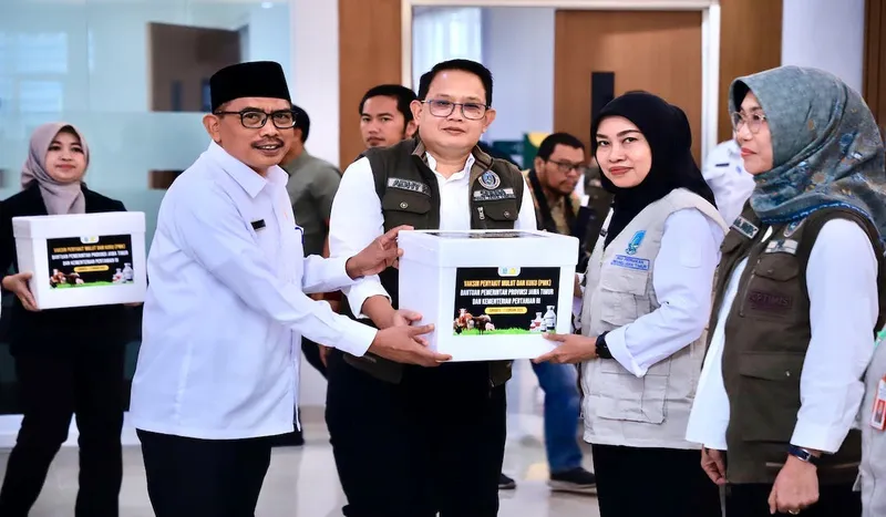 Pemprov Jatim Distribusikan 870 Ribu Dosis Vaksin PMK KE 38 Kabupaten Dan Kota