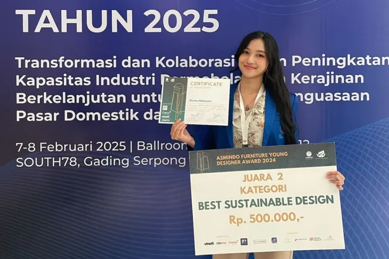 Mahasiswa Esa Unggul Raih Young Furniture Designer Award 2024