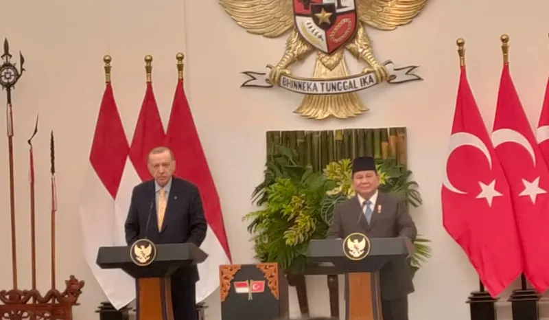 Prabowo dan Erdogan Komitmen Mendukung Kemerdekaan Palestina