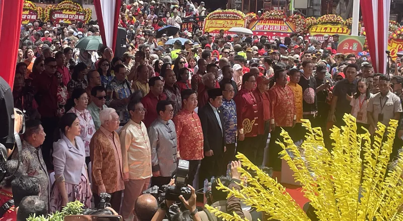 Anies, Mahfud MD, Pramono-Rano Hadir Cap Go Meh Jakarta