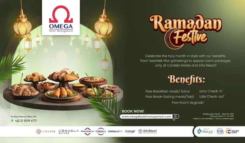 Omega Hotel Management Tawarkan Promo Ramadhan 2025 dengan Segudang Keuntungan