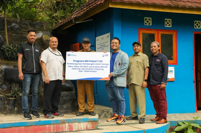 Dukung Energi Bersih, BRI Peduli membangun PLTMH di Kabupaten Tasikmalaya