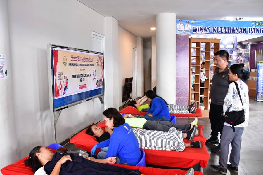 Lebih dari 50 Kantong Darah Terkumpul dalam Aksi Sosial Kejari Samosir