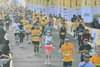 Image 56: Sejumlah peserta berlari saat mengikuti Maybank Marathon 2025 di Gianyar, Bali.
