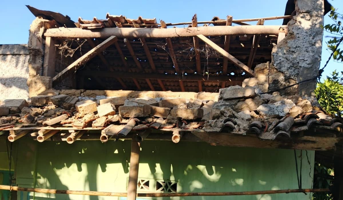 Kerusakan Rumah Warga Akibat Gempa Sukabumi