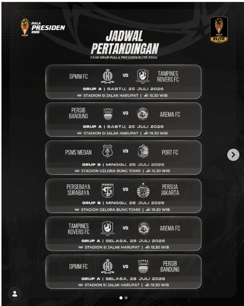Persib Vs Arema FC: Duel Jawara Indonesia di Pembuka Piala Presiden 2026
